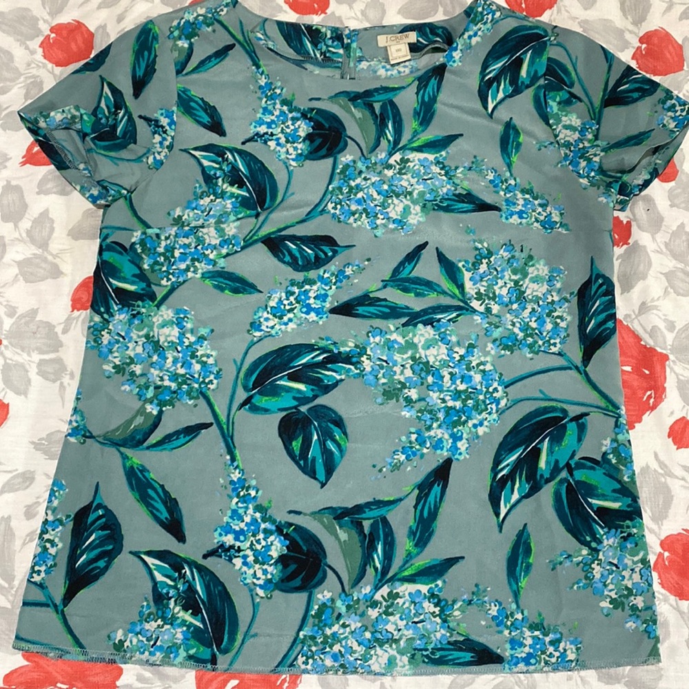 JCrew print blouse - Picture 2 of 8